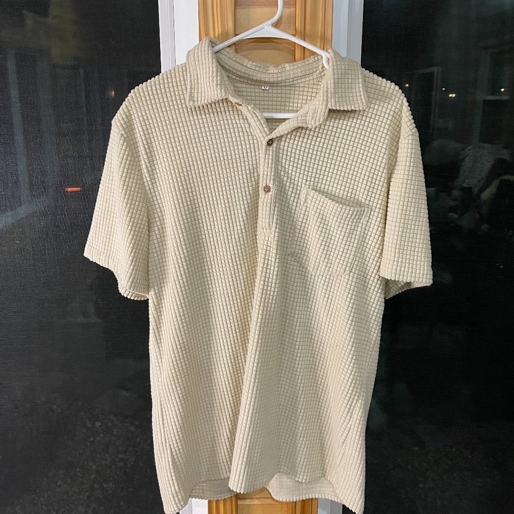 Men's Textured Polo